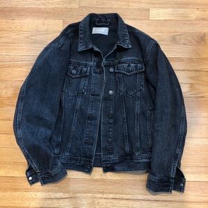 Everlane Washed Black Denim Jacket
